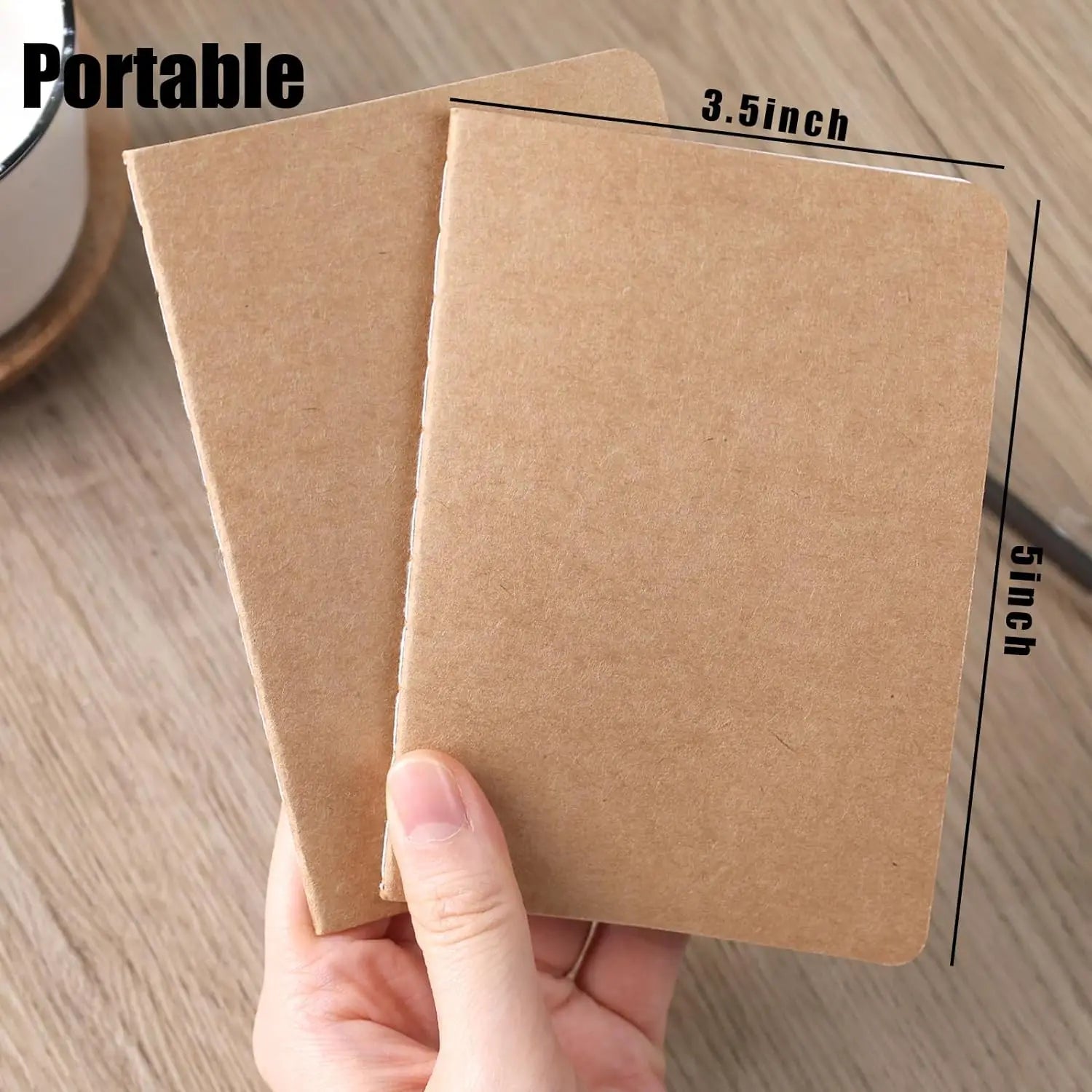 16/24PCS Kraft Notebooks,3.5x5in Pocket Notebooks Blank Paper Small Pocket Journal Notepads  for School Office Home Travel Gifts